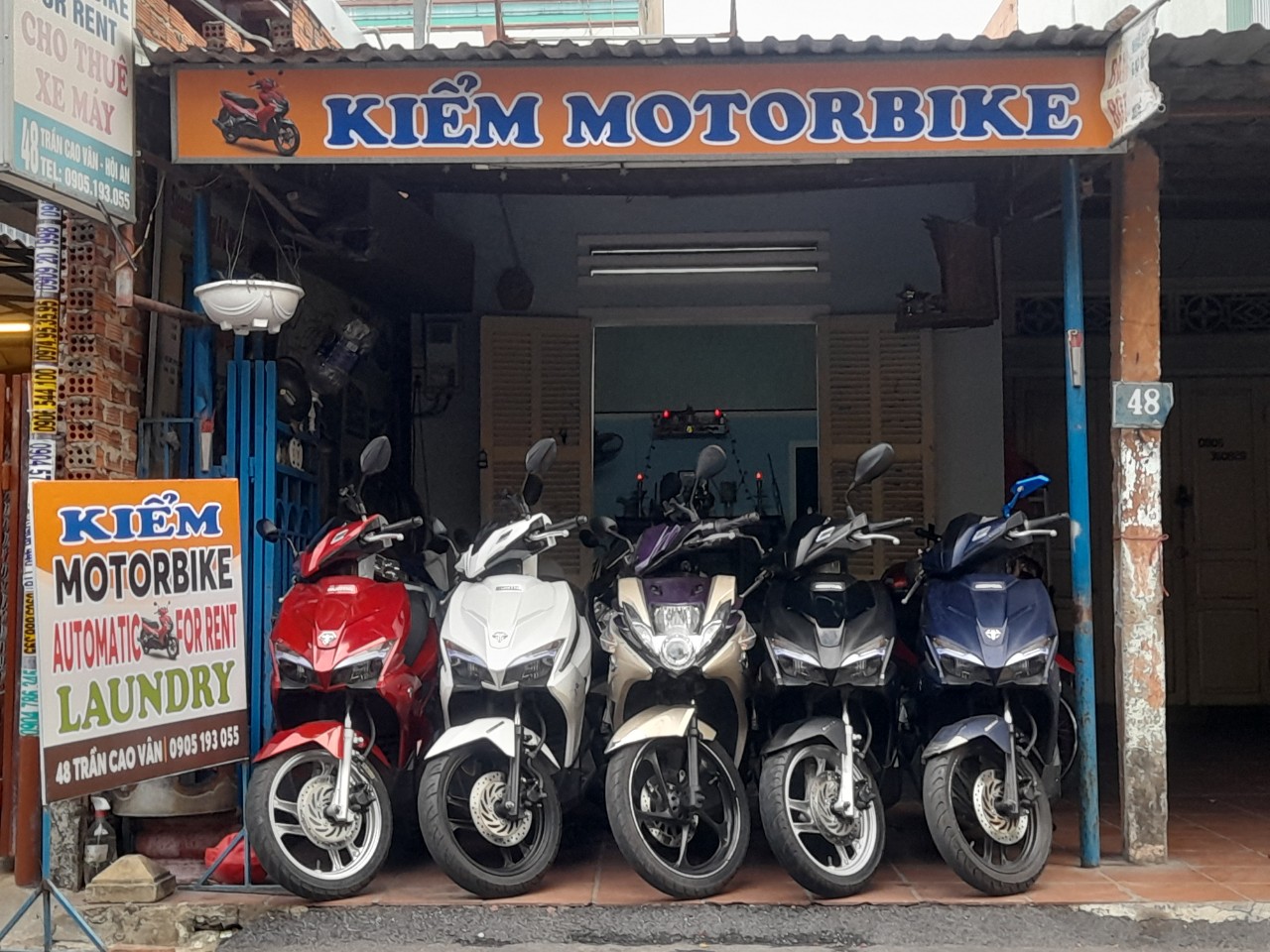 Cửa hàng thuê xe máy Hội An